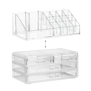 2 x Make Up Organizer transparent Durchscheinend