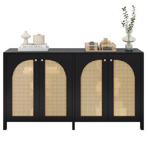 Sideboard Rattan Ⅲ Schwarz