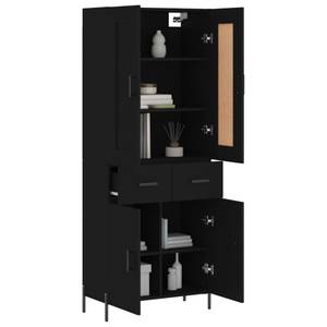 Highboard DE3408 Schwarz - Holzwerkstoff - 34 x 180 x 70 cm