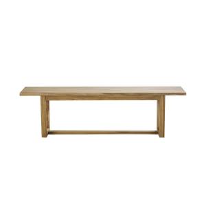 Bank aus Teakholz 160 Beige - Massivholz - 35 x 45 x 160 cm