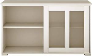 Kommode Anrichte Schrank Weiß - Holzwerkstoff - 33 x 63 x 107 cm