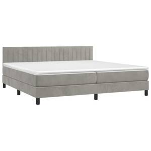 Boxspringbett 3017268-15 Hellgrau - Breite: 200 cm