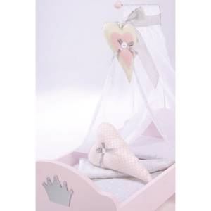 Puppenstandbett Prinzessin Sophie Pink - Massivholz - 31 x 53 x 52 cm