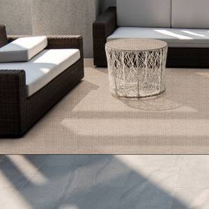 Outdoor Teppich Verona Beige - Kunststoff - 90 x 1 x 100 cm