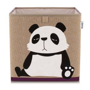 Lifeney Aufbewahrungsbox mit Panda Motiv Kunststoff - 35 x 34 x 5 cm