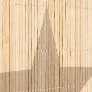 Faltbarer Sitzhocker Bambus Braun - Grau - Bambus - Holzwerkstoff - Kunststoff - 36 x 36 x 36 cm
