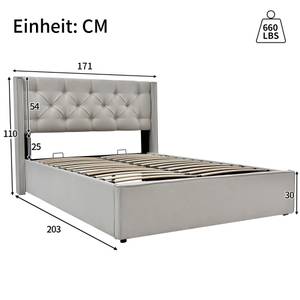 Lit double M319 107 x 30 cm