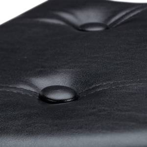Tabouret de rangement Noir - Bois manufacturé - Matière plastique - 38 x 38 x 38 cm