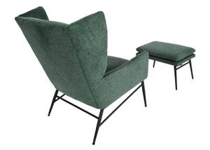 Lounge-Sessel mit Ottomane L62 Grün - Textil - 73 x 96 x 82 cm