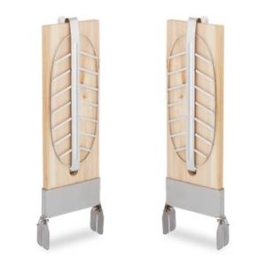 2 planches à saumon en bois de cèdre Marron - Argenté - Bois manufacturé - Métal - 20 x 57 x 6 cm