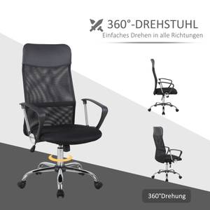 Bürostuhl ergonomisch A2-0093 Braun - Textil - 65 x 119 x 63 cm