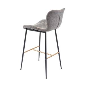 Tabouret de bar E55 (lot de 2) Gris