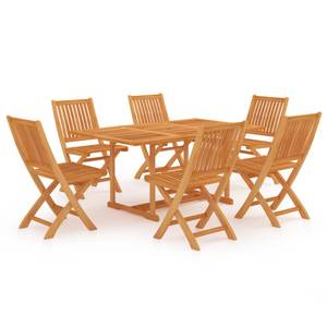 Garten-Essgruppe (7-teilig) 3007502-4 Braun - Massivholz - Holzart/Dekor - 90 x 75 x 150 cm