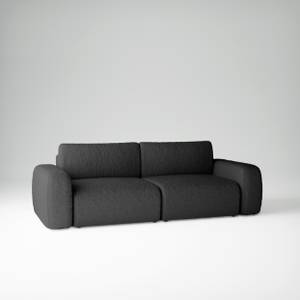 Schlafsofa Sassari Schwarz