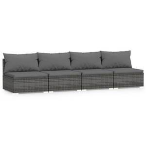 Garten-Lounge-Set (4-teilig) 3013629-14 Anthrazit - Grau - 280 x 280 cm