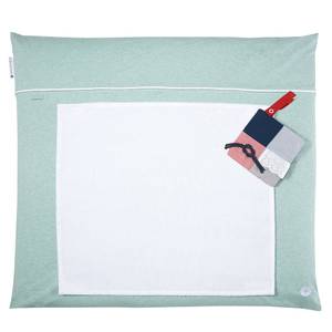 Wickelauflage Jersey I Grün - Textil - 80 x 25 x 70 cm