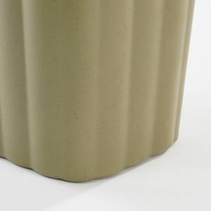 Poubelle 7 litres Manja Vert - Bambou - Porcelaine - Bois massif - 16 x 29 x 29 cm