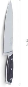 Messerblock inkl. Küchenmesser-Set 6-tlg Schwarz - Braun - Silber - Metall - Massivholz - Holzart/Dekor - 10 x 37 x 25 cm