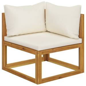 Garten-Lounge-Set Weiß - Textil - Holzart/Dekor - 70 x 60 x 70 cm