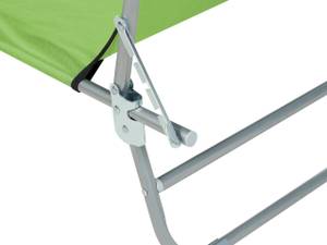 Chaise longue FOLIGNO Vert - Citron vert - Argenté