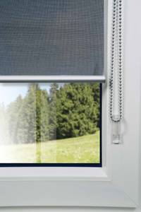 Design Rollo zum Klemmen ohne Bohren Grau - 45 x 150 cm