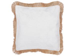 Coussin décoratif AGRIMONY Beige - Blanc