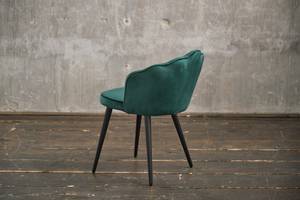 KAWOLA Stuhl SALLY Velvet Fuß schwarz Grün