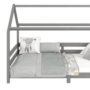 Lit cabane FINA 90x200 cm Gris