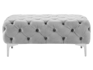 Pouf EDWINA Gris lumineux