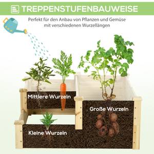 Gartenbeet 845-886V00ND Braun - Holzwerkstoff - Holzart/Dekor - 88 x 36 x 108 cm