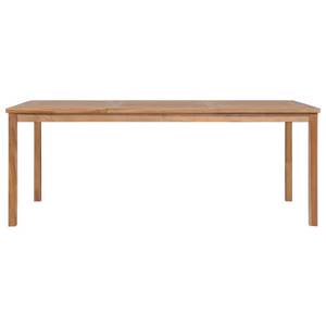 Table de salle à manger Marron - Bois massif - Bois/Imitation - 100 x 77 x 200 cm