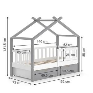 Hausbett Design 38131 Grau