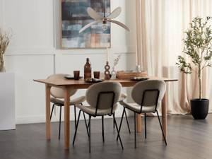 Table de salle à manger DELMAS Marron - Bois manufacturé - 90 x 77 x 160 cm