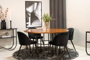 Essgruppe Copenhagen (5-teilig) Braun - Massivholz - 140 x 74 x 140 cm