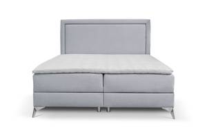 Boxspringbett Joy Taschenfederkern Hellgrau - Breite: 160 cm