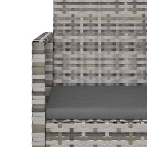 Banc de jardin 3029480-1 Gris - Métal - Polyrotin - 105 x 75 x 56 cm