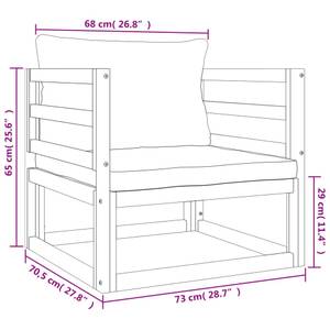 Gartensessel 3028500-6 Taupe