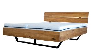 KAWOLA Lit en bois massif LYNDON Largeur : 186 cm