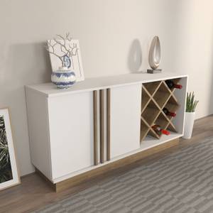 Sideboard Luna Walnuss Dekor - Weiß