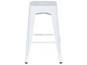 Tabouret de bar CABRILLO Blanc - 30 x 60 x 34 cm