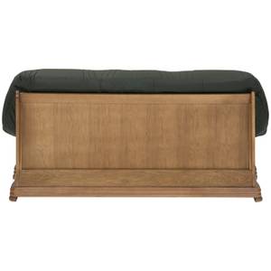 Arkansas Sofa 3-Sitzer Grün - Echtleder - Massivholz - 195 x 95 x 94 cm