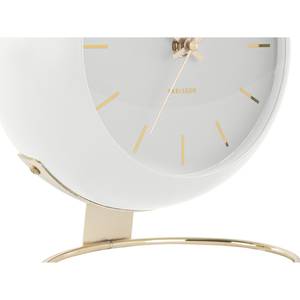 Horloge à poser Globe H24,5cm Fer - Blanc