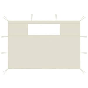 Paroi latérale de belvédère (lot de 2) Blanc crème - Profondeur : 410 cm