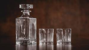 Whisky-Set Moville 3-teilig Naturfaser - 2 x 2 x 1 cm