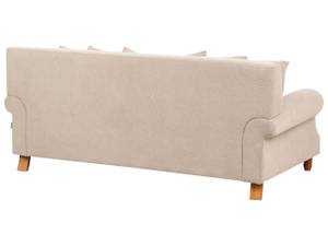 2-Sitzer Sofa EIKE Beige - Eiche Dunkel - Textil