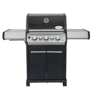 Gasgrill S-318 Schwarz inkl. Drehspieß Schwarz - Metall - 137 x 119 x 64 cm