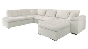 Ecksofa Niko Premium Beige - Holz teilmassiv - 348 x 76 x 205 cm