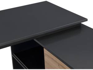 Schreibtisch COLIOBA Schwarz - Holzwerkstoff - 124 x 75 x 150 cm