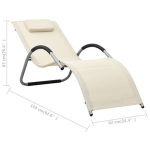 Chaise longue 3008892-1 3008892-1 Blanc - Nombre de pièces dans le lot : 1