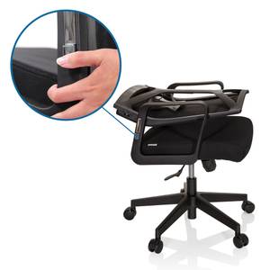 Home Office Bürostuhl ENCO Schwarz - Textil - 57 x 97 x 62 cm